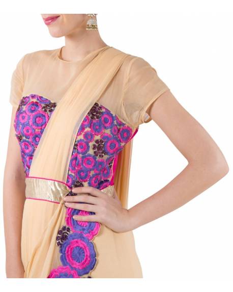 beige-georgette-saree-gown-with-floral-embroidery-on-front-pallu (2)