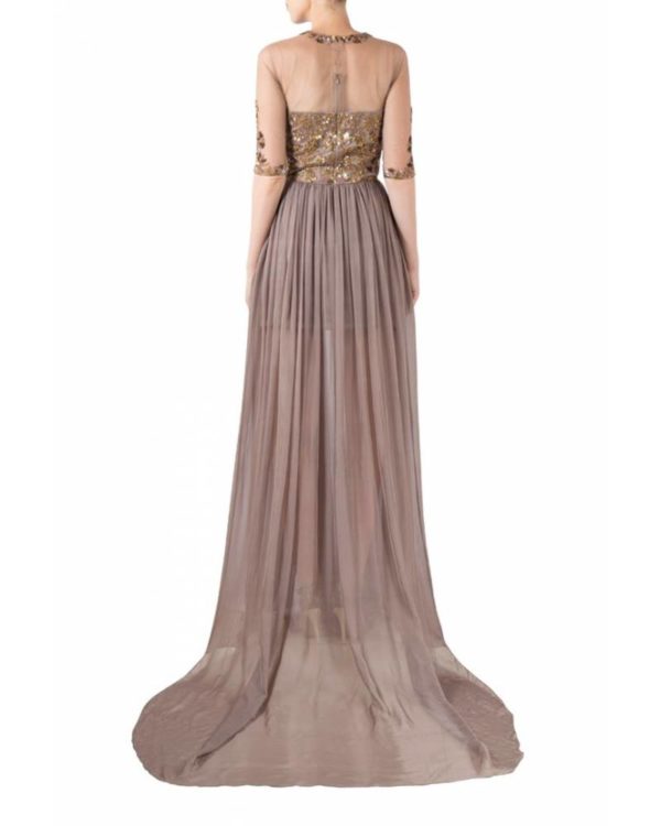 brown-silk-chiffon-gown-with-embroidery-on-net (2)