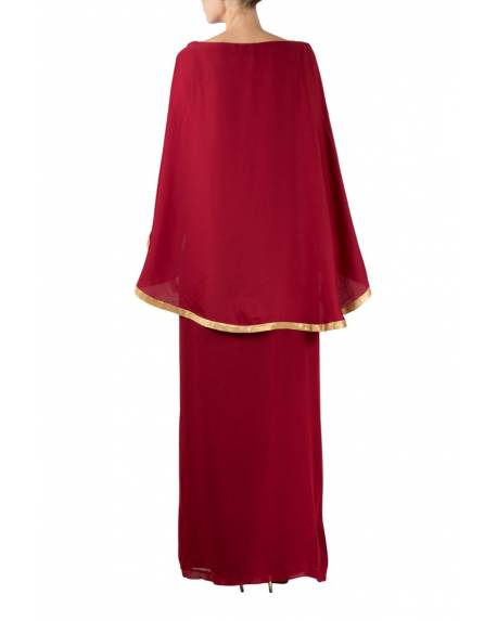 maroon-georgette-capegown-with-golden-hand-embroidery (1)