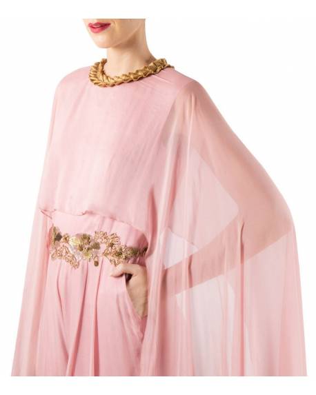 onion-pink-flat-chiffon-cape-jumper-with-embroidery-on-waist (2)