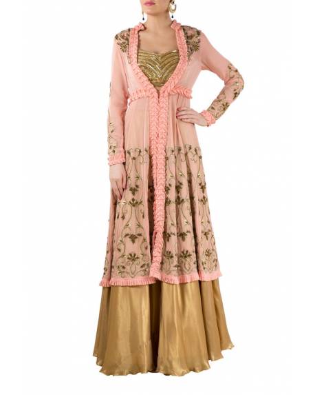 peach-embroidered-georgette-anarkali-with-embroidered-blouse-flared-silk-skirt