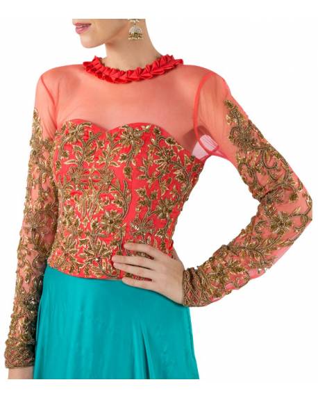 pink-embroidered-net-choli-with-flared-satin-georgette-skirt (2)