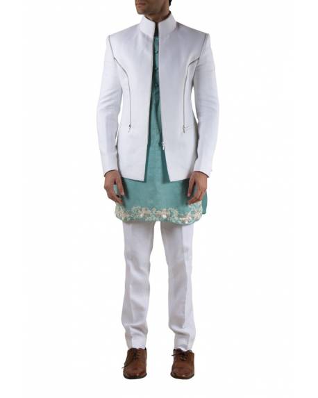white-bandhgala-with-embroidered-kurta-and-trouser